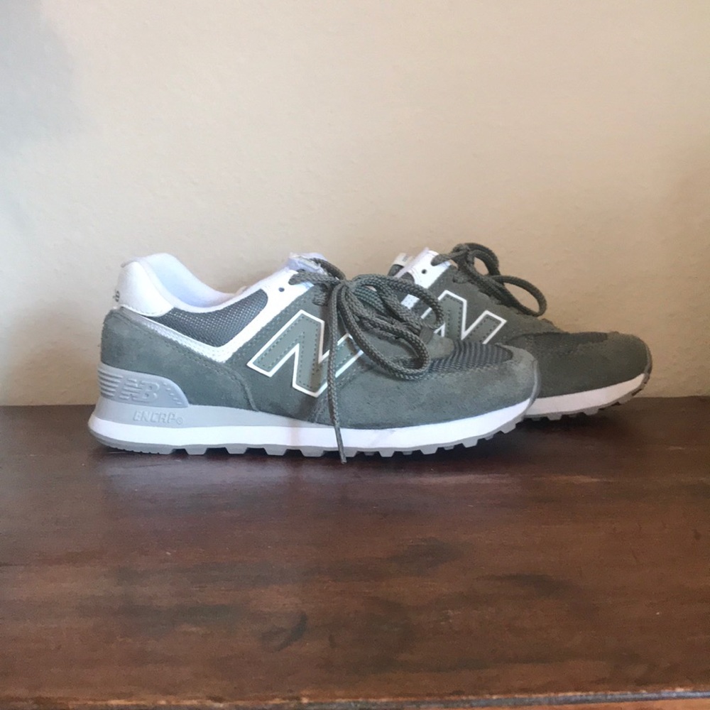 New Balance green Classic 574 sneaker